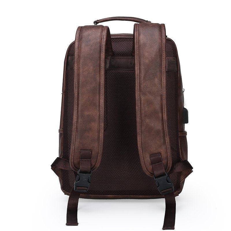 Premium Vintage Leather Backpack Bowlift