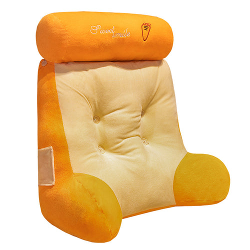 Ergonomic back support pillow with pockets Bowlift