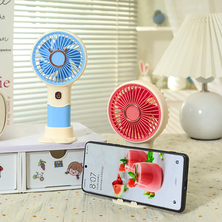 Ladies Portable Handheld Fan with Cute Animal Design Bowlift