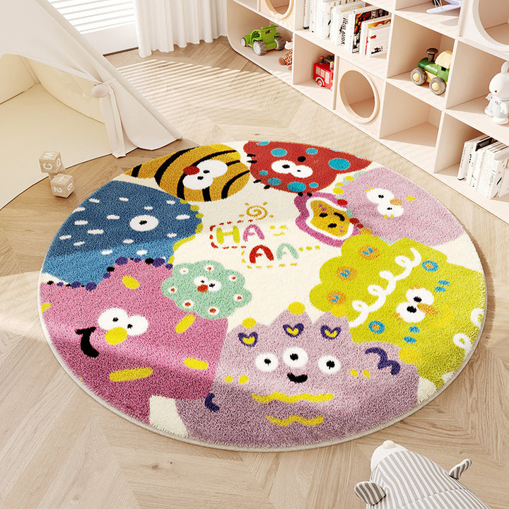 Playful Monster-Themed Area Rug