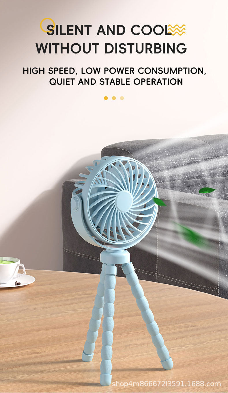 Portable USB Rechargeable Desk Fan Bowlift