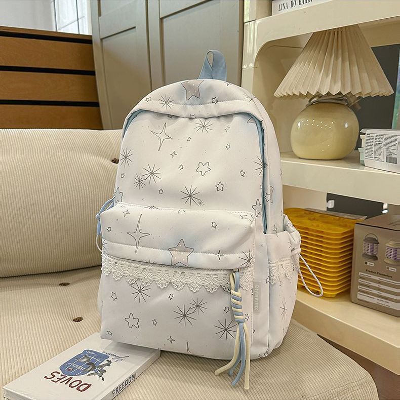 Backpack with Dreamy Star Design and Practical Features Bowlift
