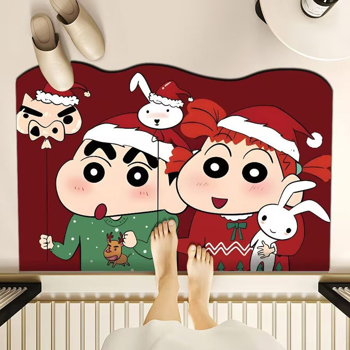 Playful Cartoon-Themed Floor Mat Bowlift