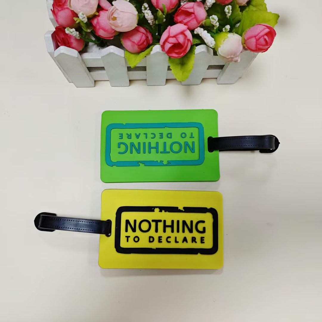 Unisex Luggage Tag with Personal Identification Message Bowlift