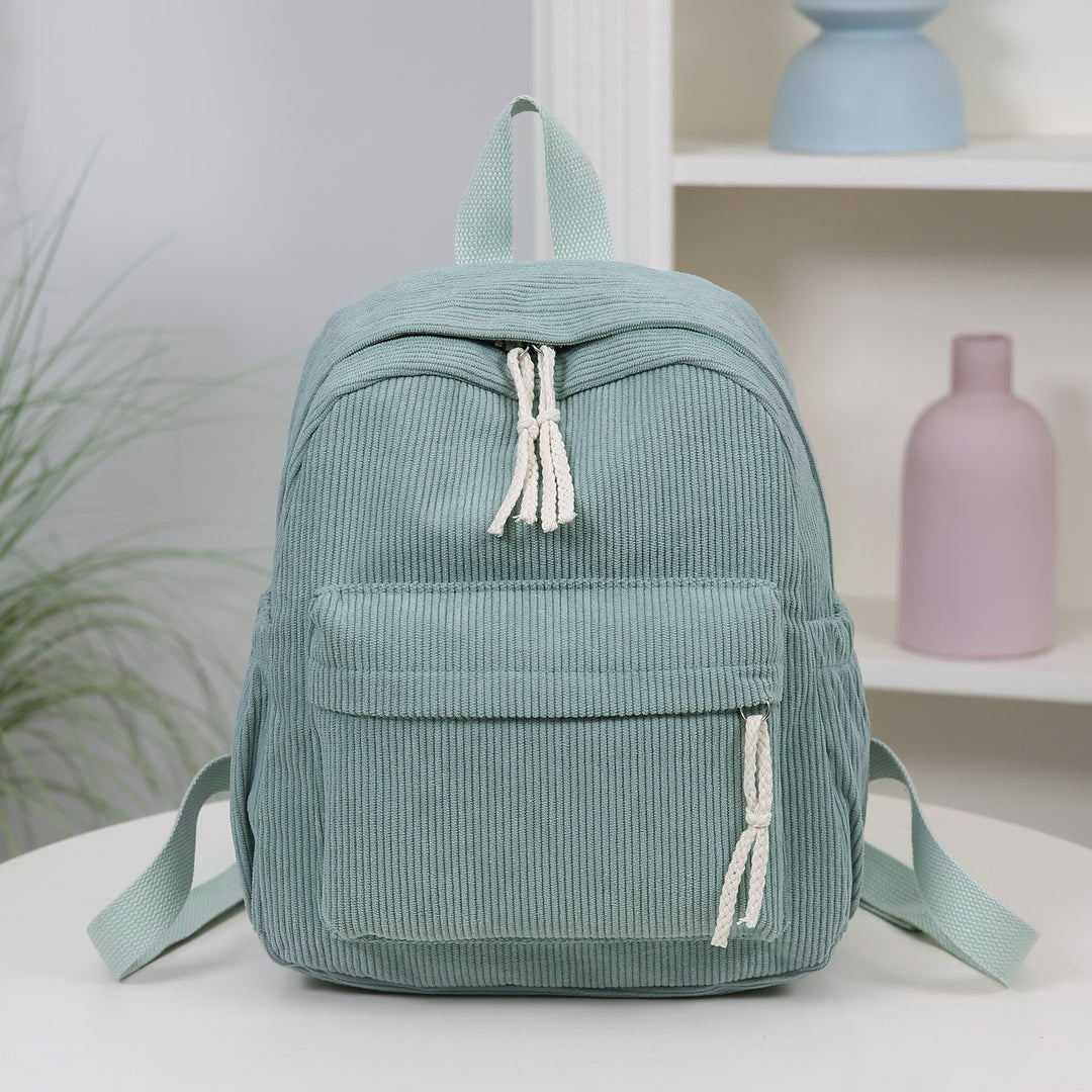 Corduroy Multi-Pocket Backpack Bowlift