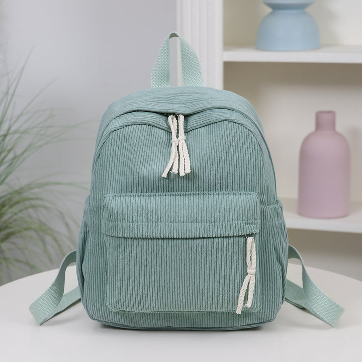 Corduroy Multi-Pocket Backpack Bowlift
