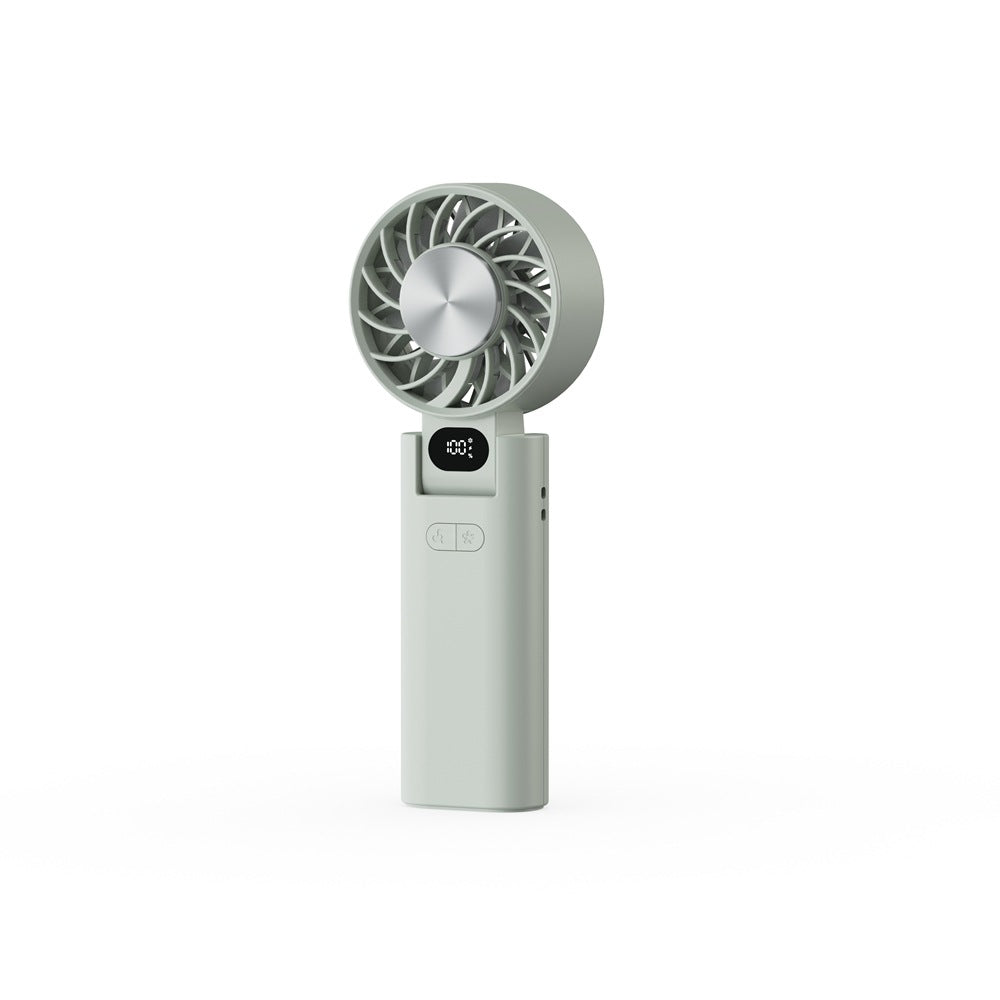 Women Portable Handheld Fan with LCD Display Bowlift