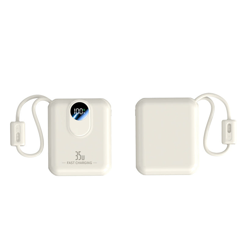 Power bank with fast charging function and integrated charging cables Bowlift
