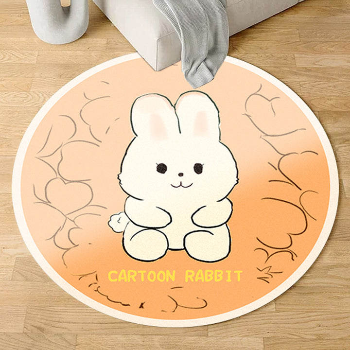 Plush Floral-Shaped Area Rug Bowlift