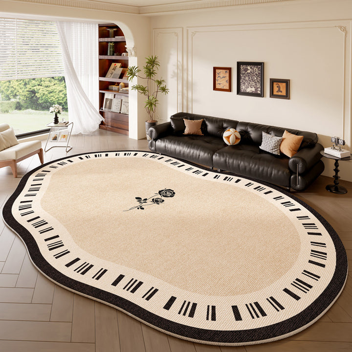 Decorative Floral Pattern Area Rug Bowlift