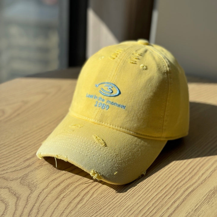 Men's Distressed Baseball Cap Bowlift