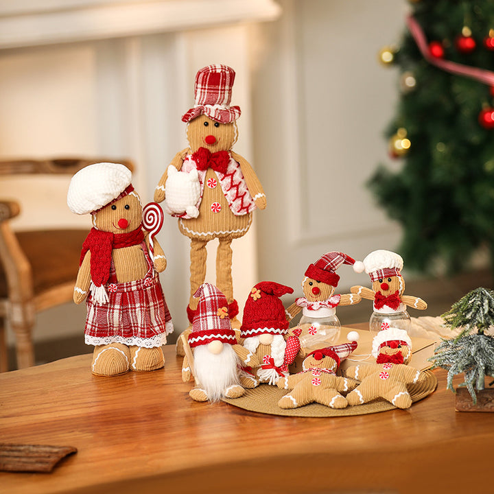 Decorative Christmas gnome figure with hat Bowlift