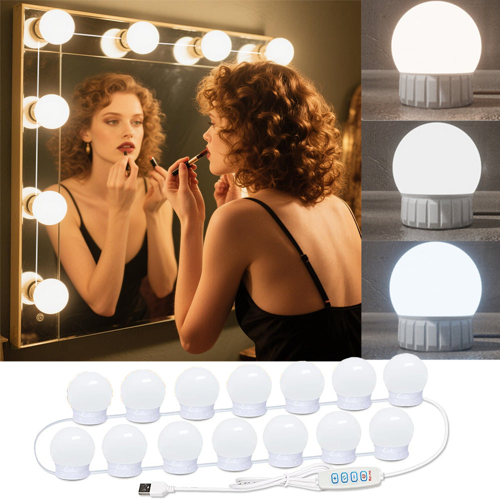 USB Powered Dimmable LED Vanity Mirror Light Kit Bowlift