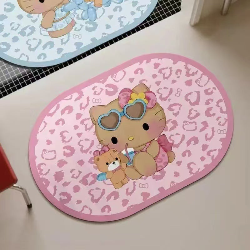 Hello Kitty-Themed Bath Mat Bowlift