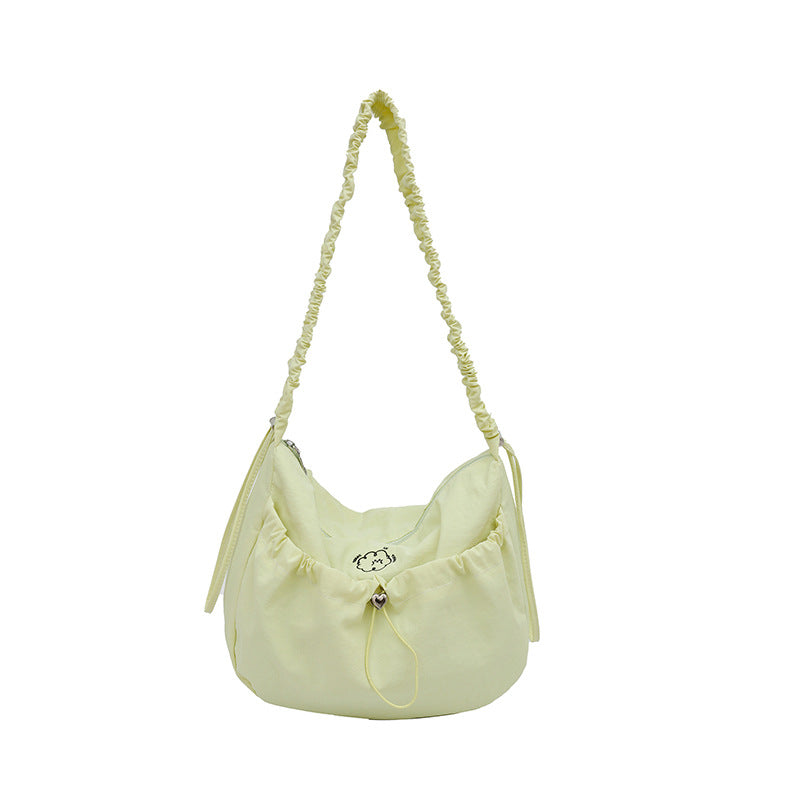 Fashionable Crossbody Bag with Elastic Shoulder Strap Bowlift