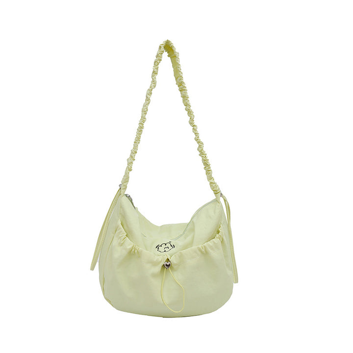 Fashionable Crossbody Bag with Elastic Shoulder Strap Bowlift