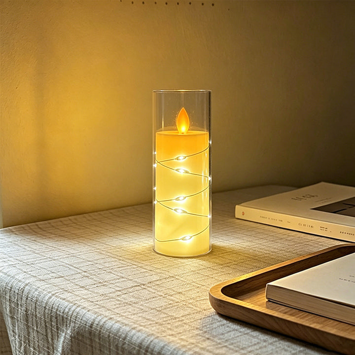 LED Scented Candle with Flame Effect Bowlift