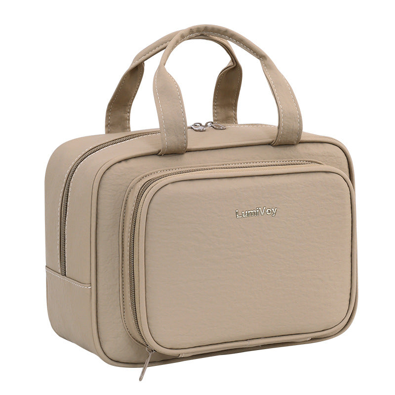 Cosmetic Organizer with Practical Viewing Window and Intelligent Compartment Layout Bowlift