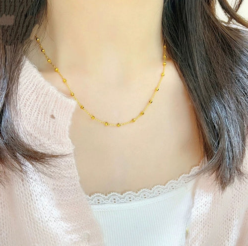 Beaded Chain Necklace Bowlift