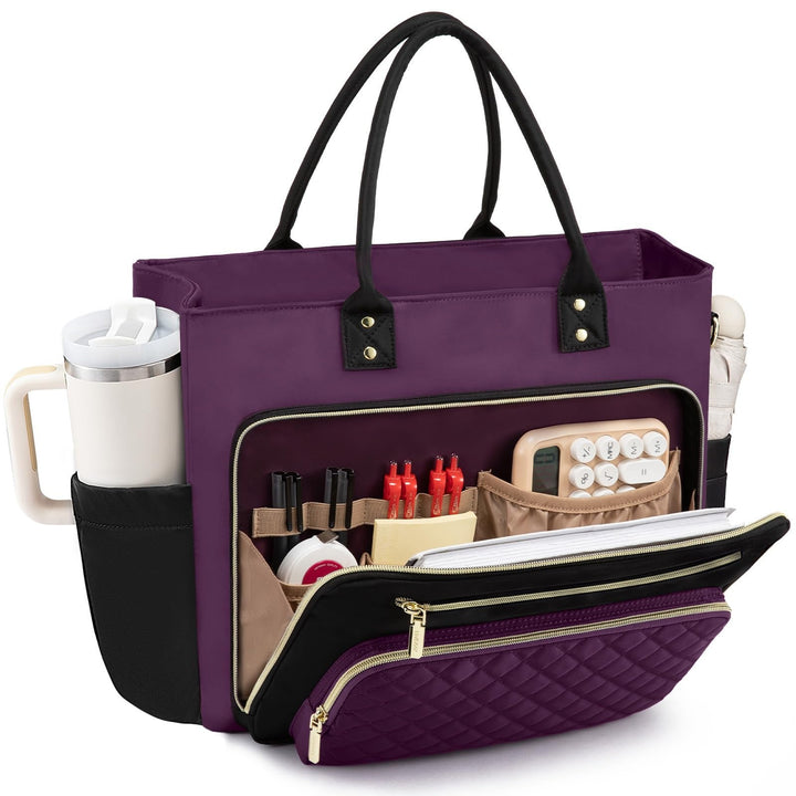 Practical Handbag with Structured Organizer Bowlift