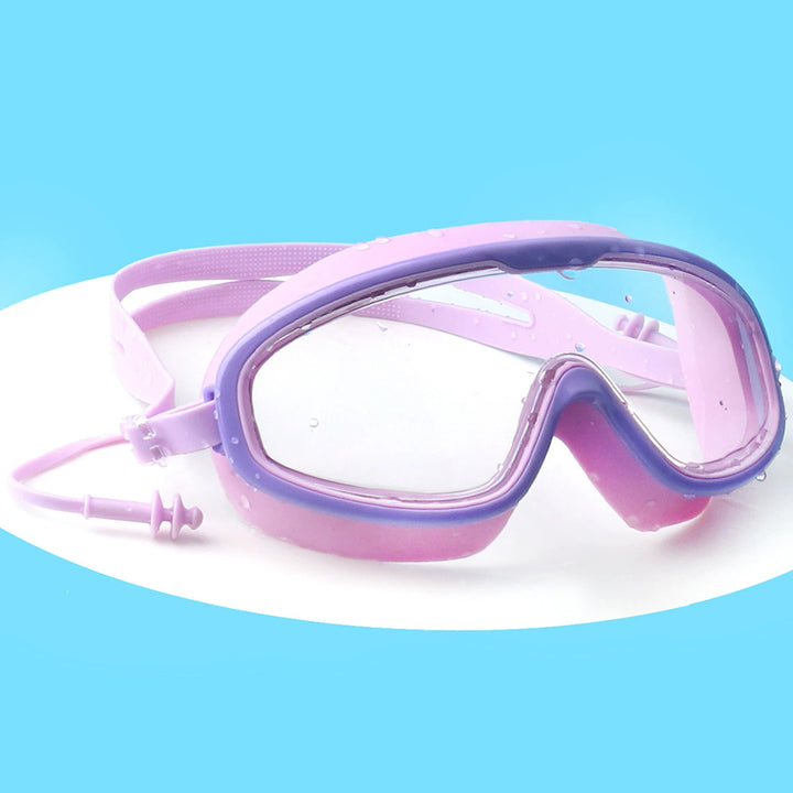 Swim mask with extended field of vision and child-friendly design Bowlift