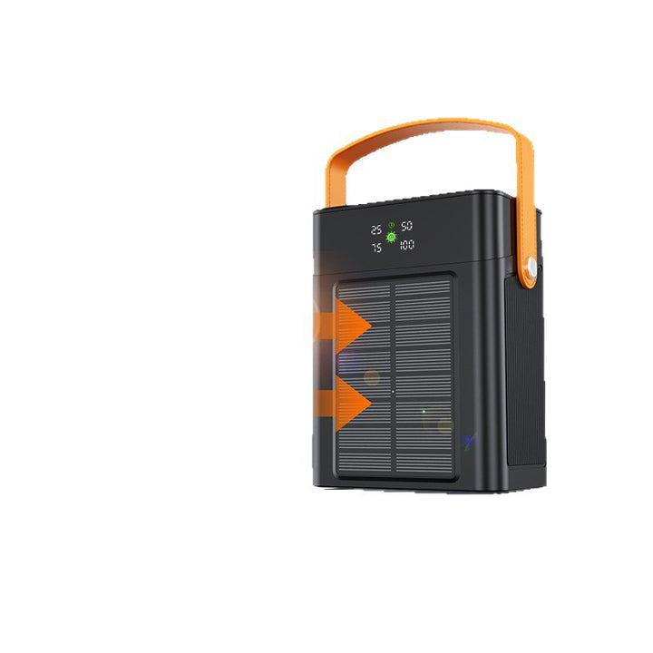 Portable solar power bank with multifunctional charging port and intuitive LED display Bowlift
