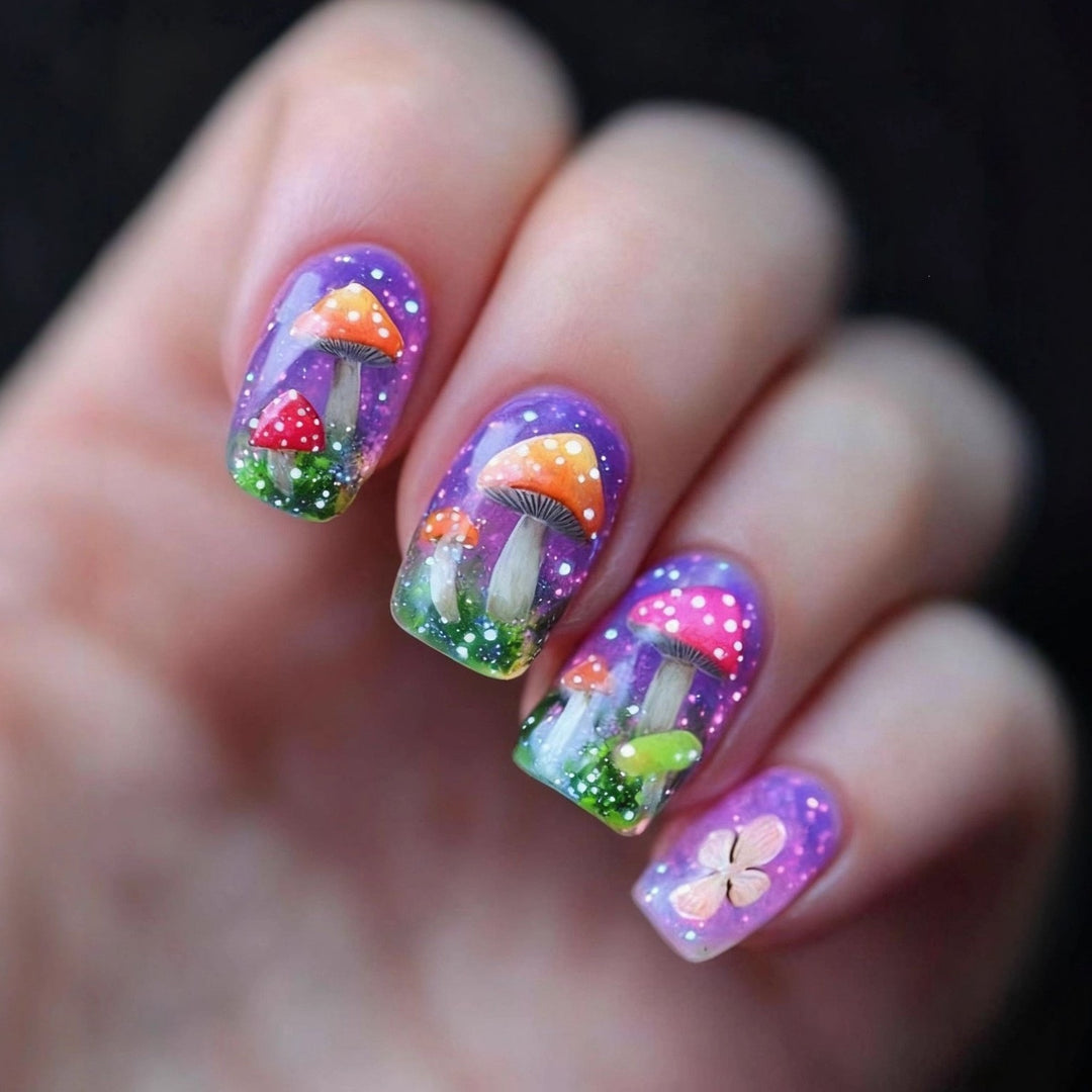 Artificial nails in elegant French tip design Bowlift