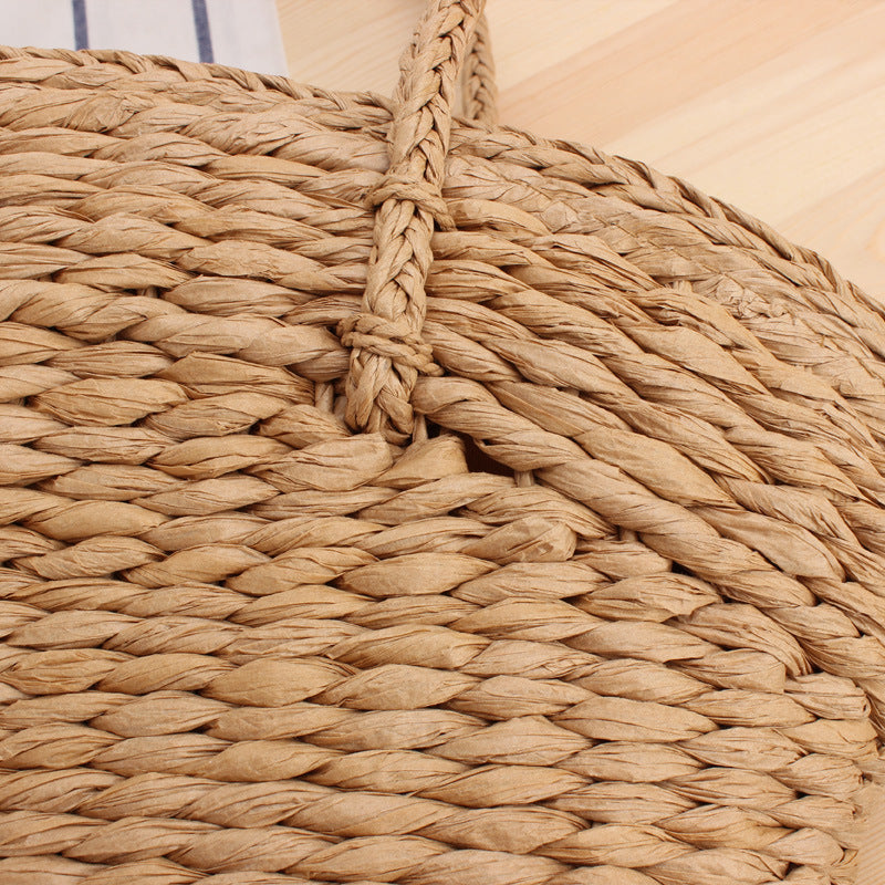 Hand-knotted shopping bag made of natural wicker Bowlift