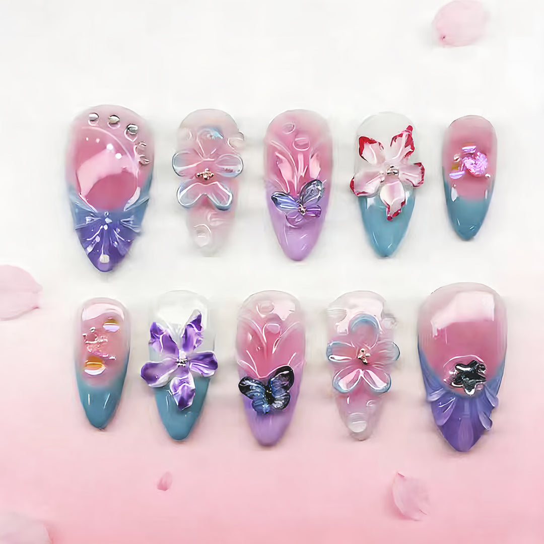 Floral Art Press-On Nail Collection Bowlift