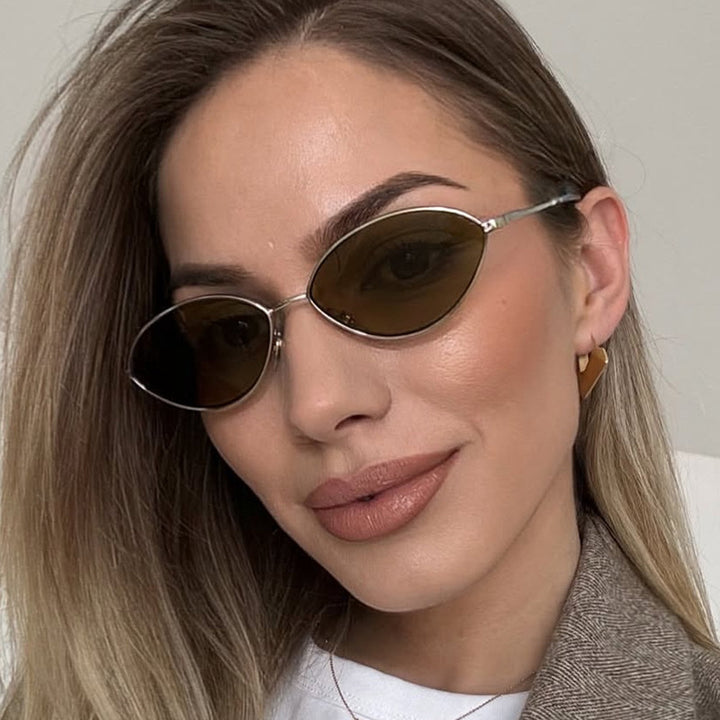 Ladies' fashionable sunglasses with oval design and polarized lenses Bowlift