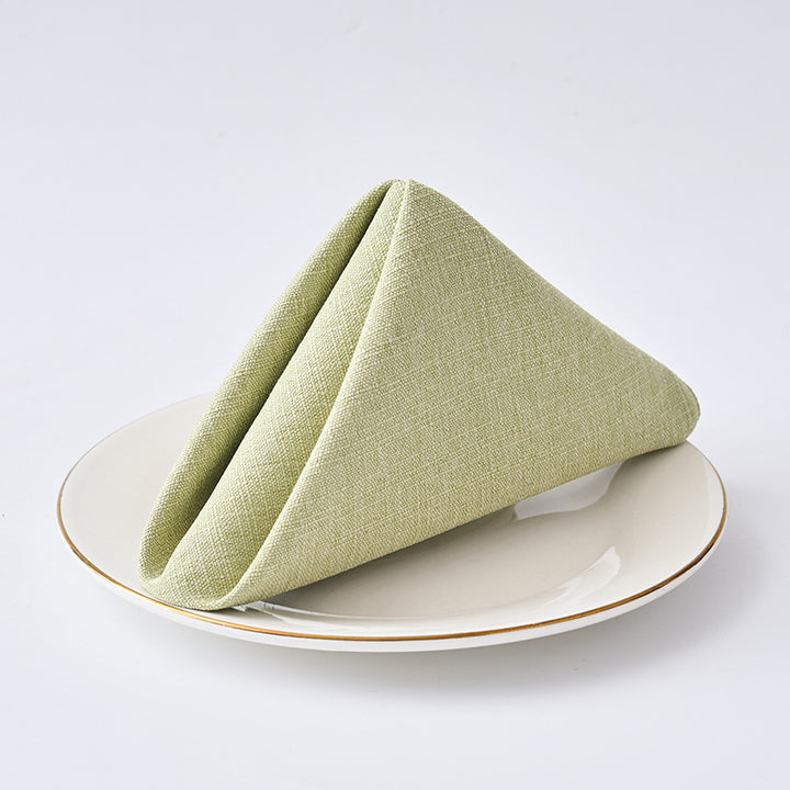 Premium Textured Linen-Blend Dinner Napkin With Hotel-Style Hem
