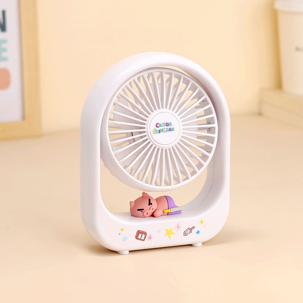 Cute Cartoon Character Mini Fan Bowlift