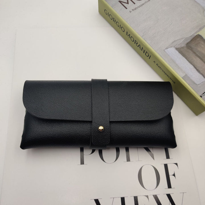 Soft Leatherette Sunglasses Roll-Up Pouch Bowlift