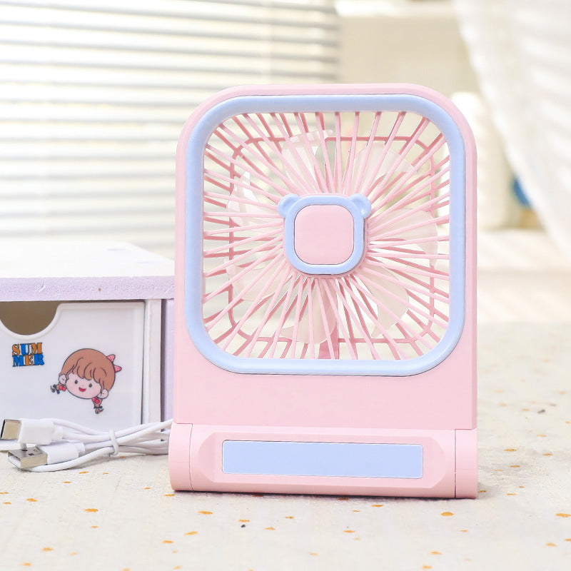 Women's portable mini fan with charming cat design Bowlift