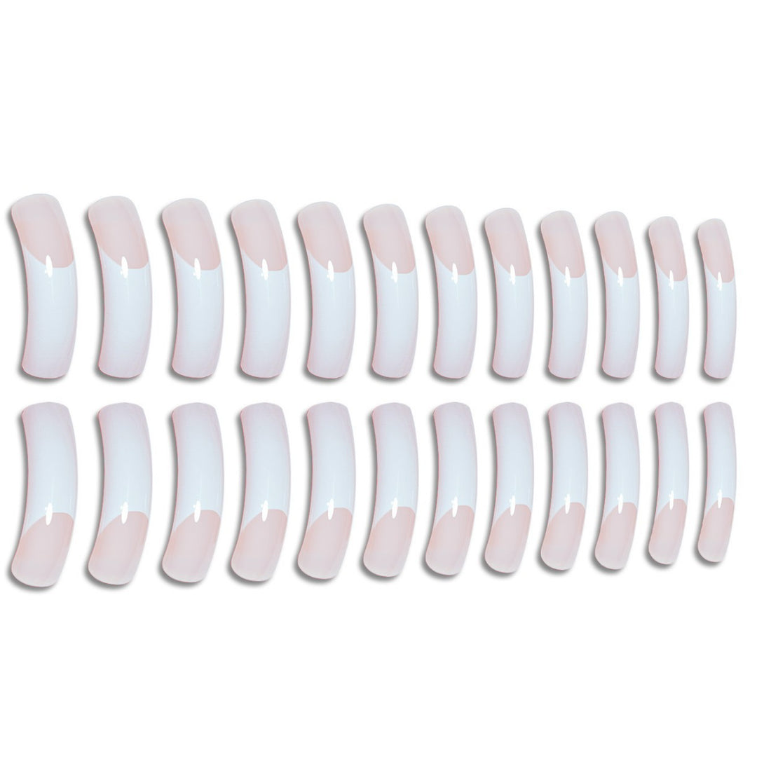 Premium French Tip Press-On Nails Bowlift