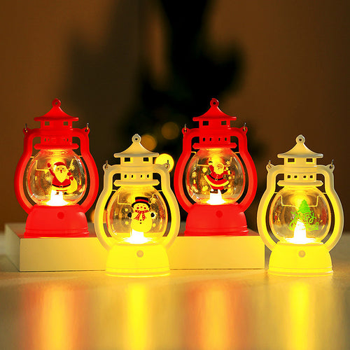 Decorative LED Santa Figurine Lantern Bowlift