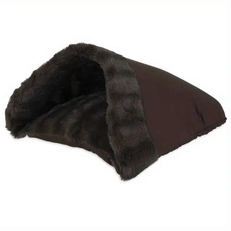 Cozy Fleece  Hideaway  Dog Bed