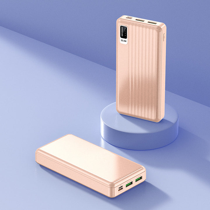 High-performance power bank with multifunctional USB-C connection and intelligent fast charging Bowlift