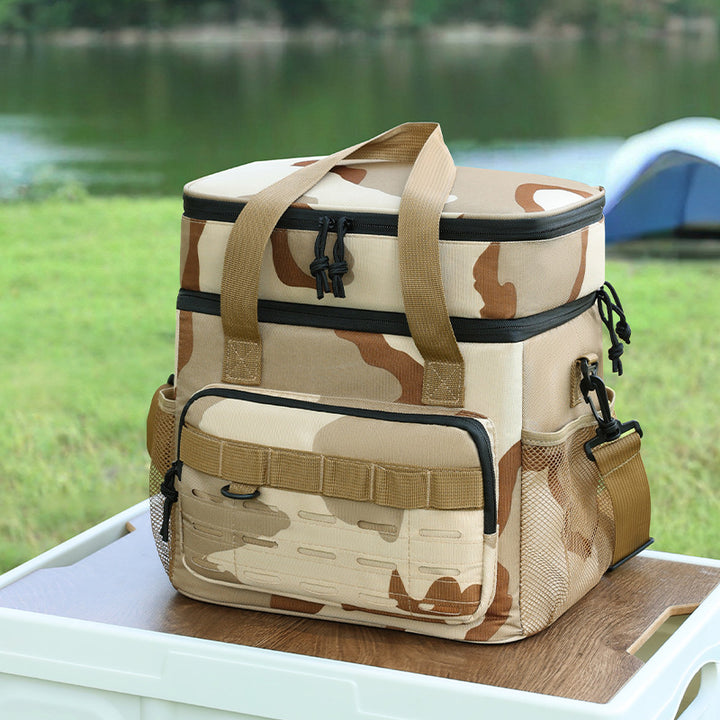 Insulated Camouflage Lunch Cooler Bowlift