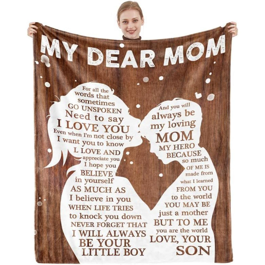 Sentimental Mother'S Day Message Fleece Throw Blanket