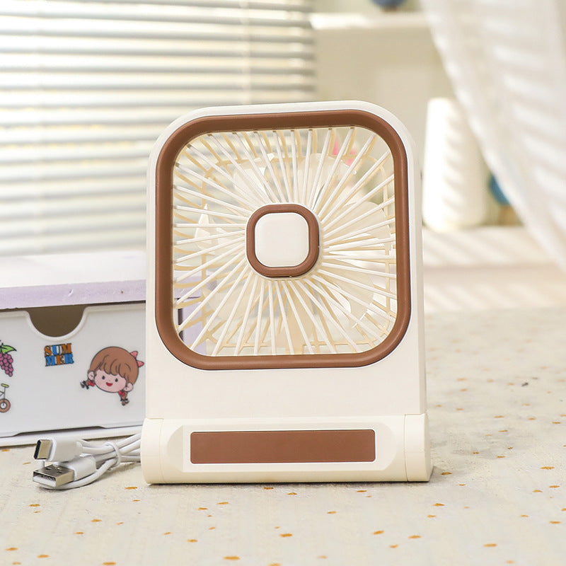 Portable Mini Table Fan with Multifunctional USB Connection Bowlift
