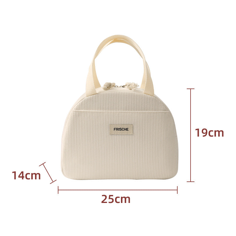 Insulated Heart Print Lunch Tote Bowlift