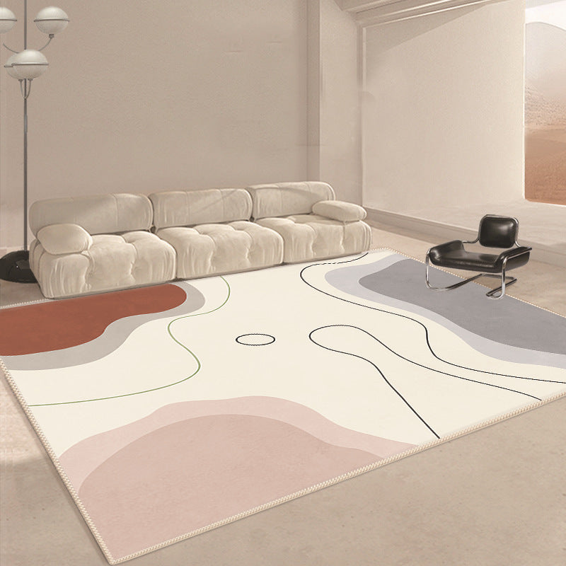 Modern Geometric Floral Area Rug Bowlift