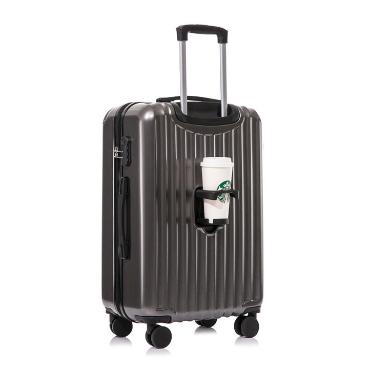 Travel Suitcase with Integrated Cup Holder Bowlift