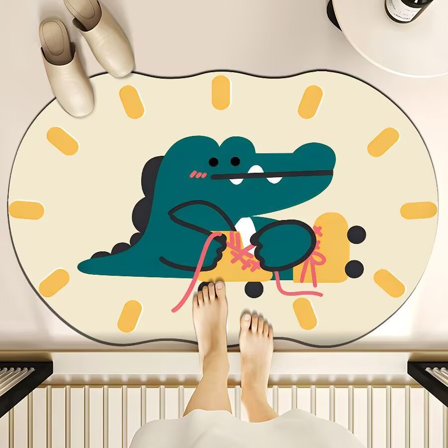 Cute Cartoon Bear Bath Mat Bowlift