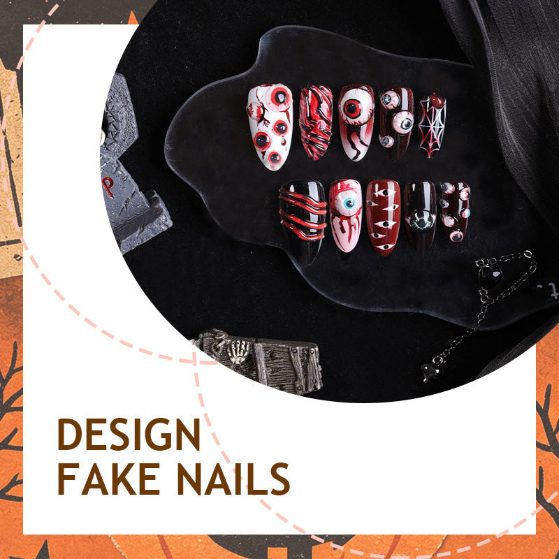 Creative Halloween Art Nail Set Bowlift
