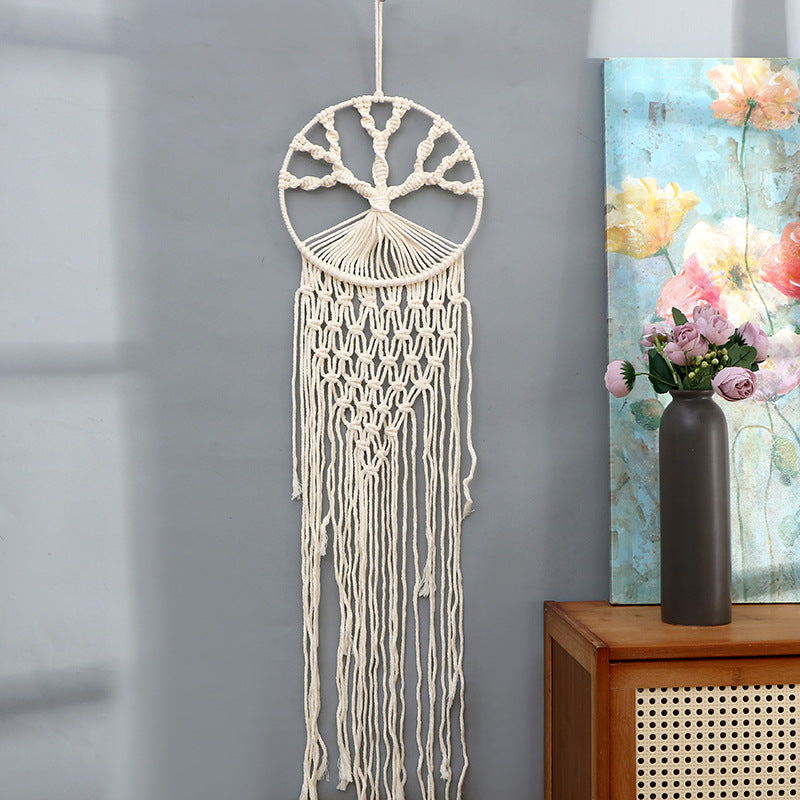 Decorative Macrame Tree of Life Wall Art Bowlift