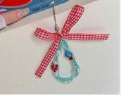 Decorative Ribbon Charm Keychain Bowlift