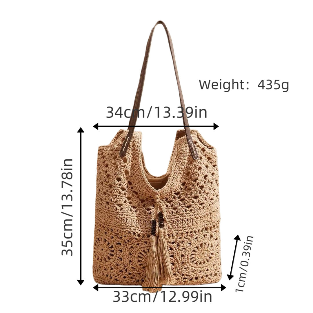 Handmade Macrame Beach Bag Bowlift