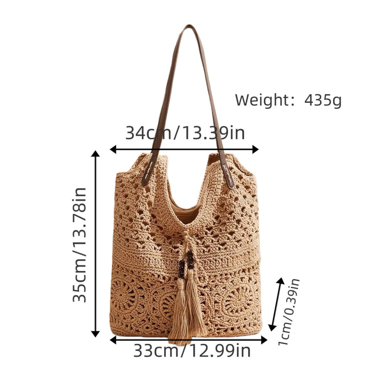 Handmade Macrame Beach Bag Bowlift